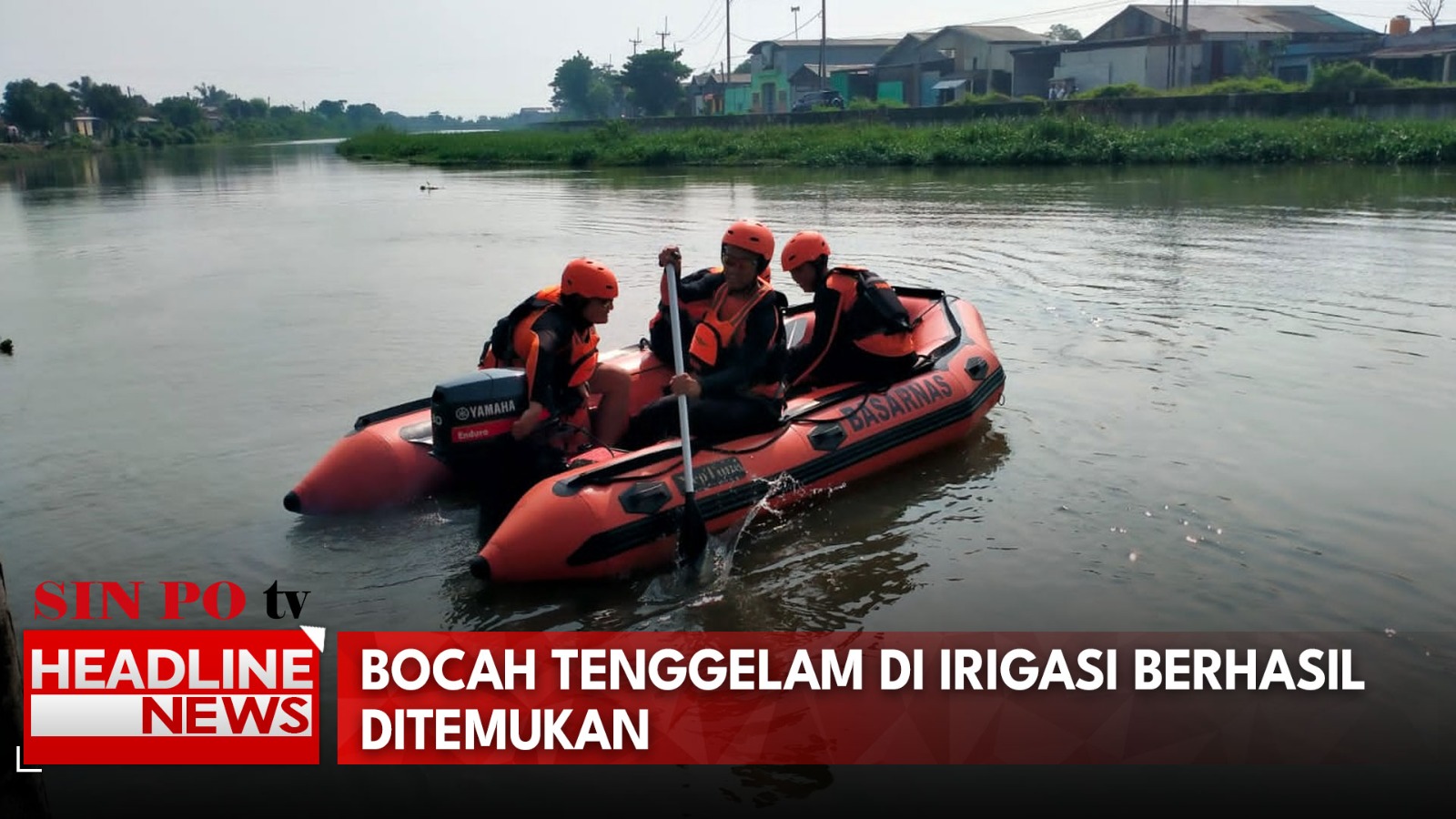 Bocah Tenggelam di Irigasi Berhasil Ditemukan