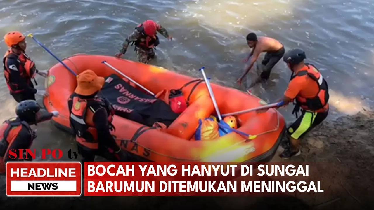 Bocah Yang Hanyut Di Sungai Barumun Ditemukan Meninggal