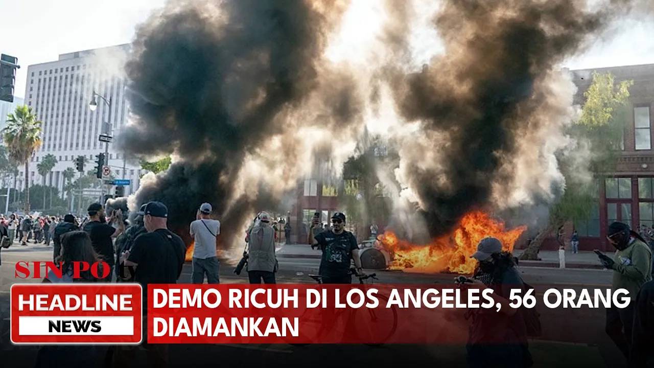 Demo Ricuh Di Los Angeles, 56 Orang Diamankan
