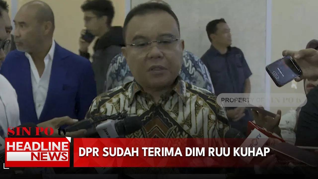 DPR Sudah Terima DIM RUU KUHAP
