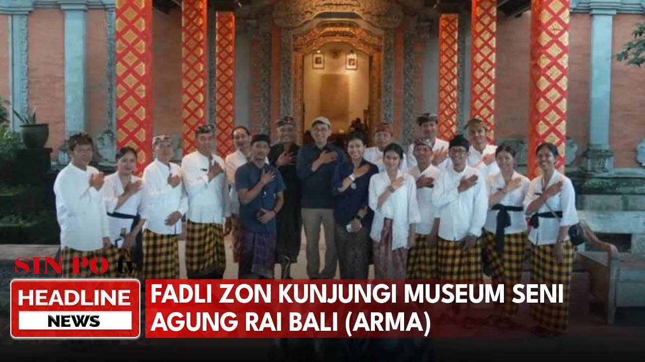 Fadli Zon Kunjungi Museum Seni Agung Rai Bali (ARMA)