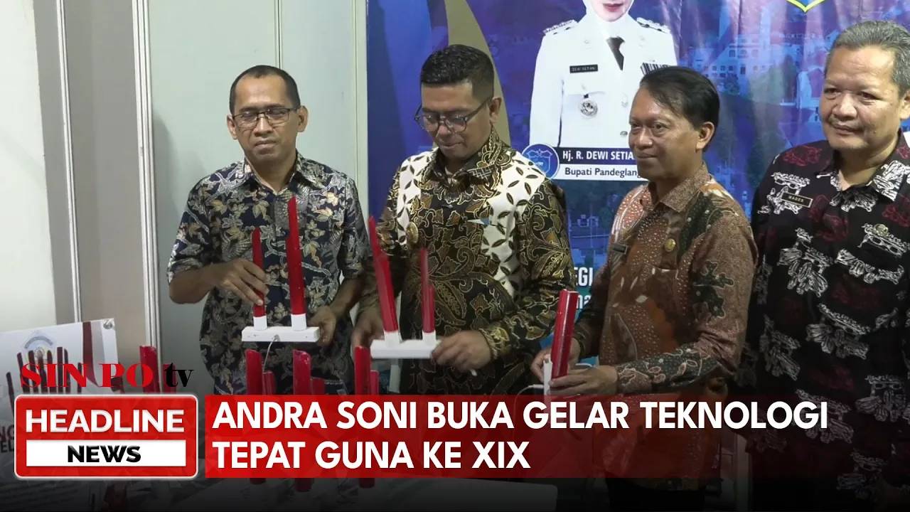 Gubernur Banten Andra Soni Buka Gelar Teknologi Tepat Guna Ke Tingkat Provinsi Banten