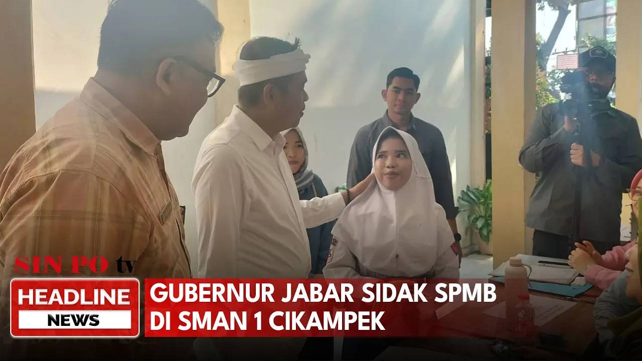 Gubernur Jabar Sidak SPMB Di SMAN 1 Cikampek