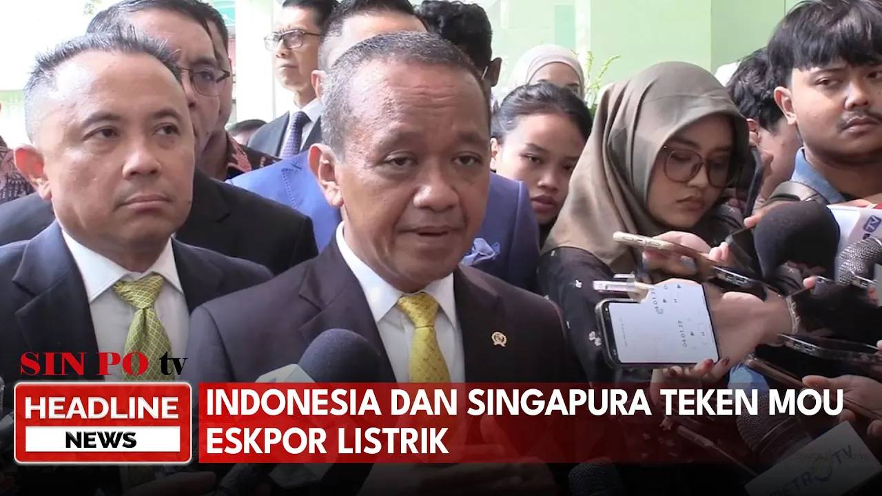 Indonesia dan Singapura Teken MoU Ekspor Listrik