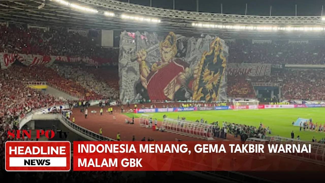 Indonesia Menang, Gema Takbir Warnai Malam GBK