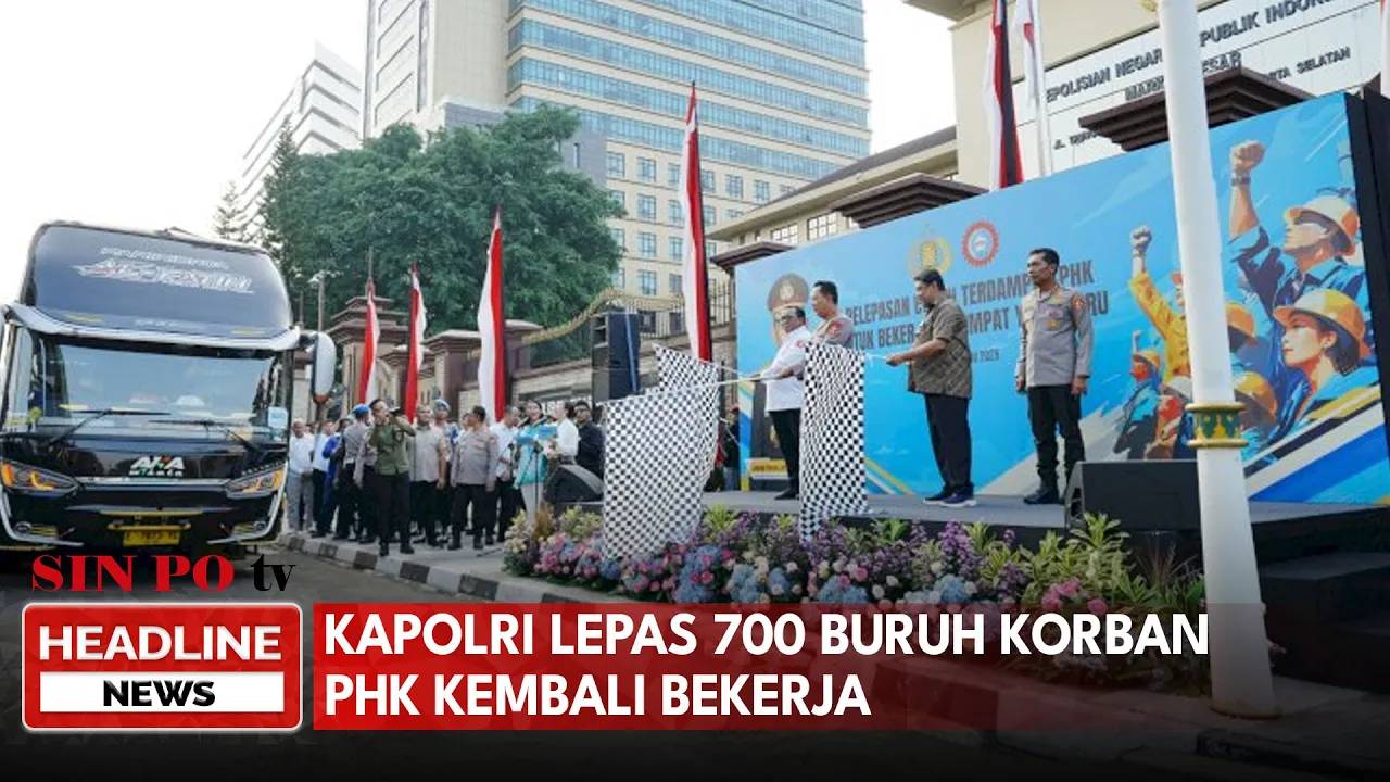 Kapolri Lepas 700 Buruh Korban PHK Kembali Bekerja
