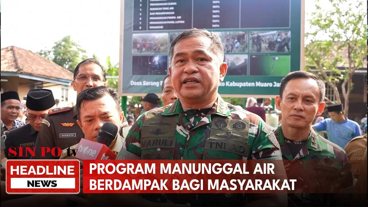 Kasad Pastikan Program Manunggal Air Berdampak Bagi Masyarakat