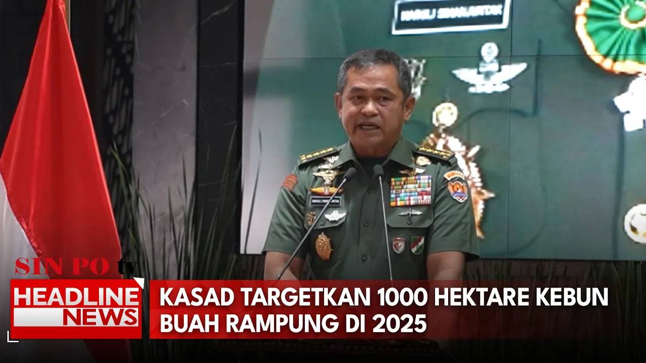 Kasad Targetkan 1000 Hektare Kebun Buah Rampung di 2025