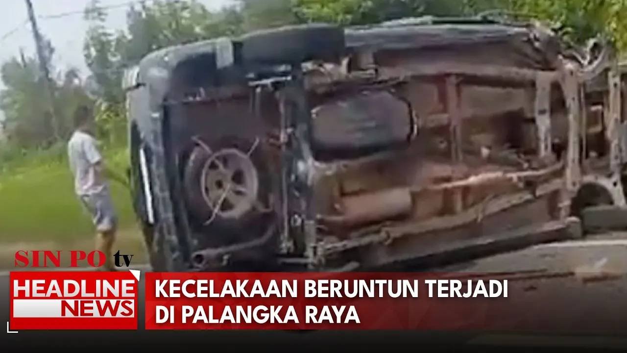 Kecelakaan Beruntun di Palangka Raya