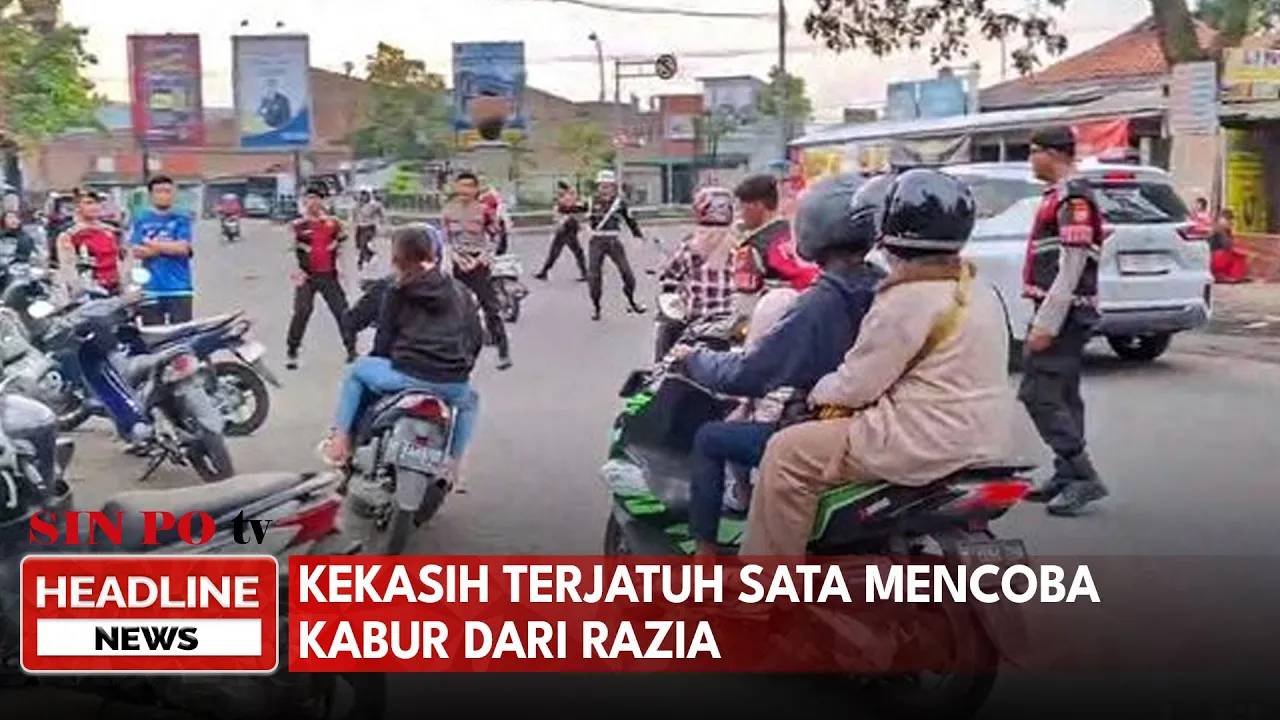 Kekasih Terjatuh Saat Mencoba Kabur Dari Razia