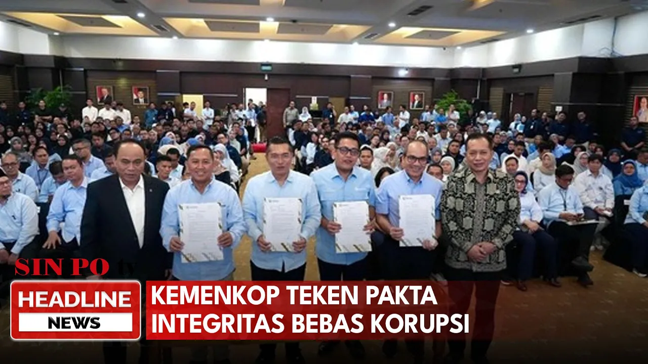 Kemenkop Teken Pakta Integritas Bebas Korupsi