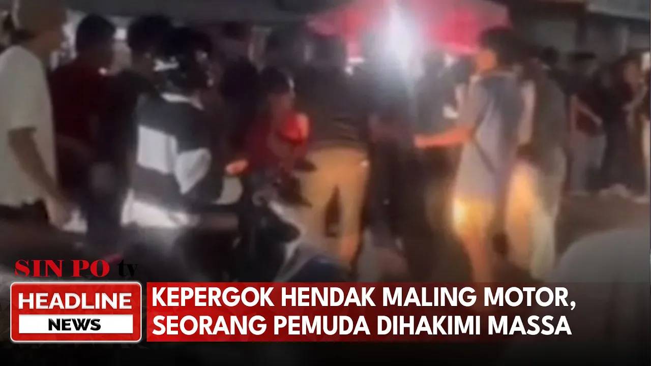 Kepergok Hendak Maling Motor, Seorang Pemuda Dihakimi Massa