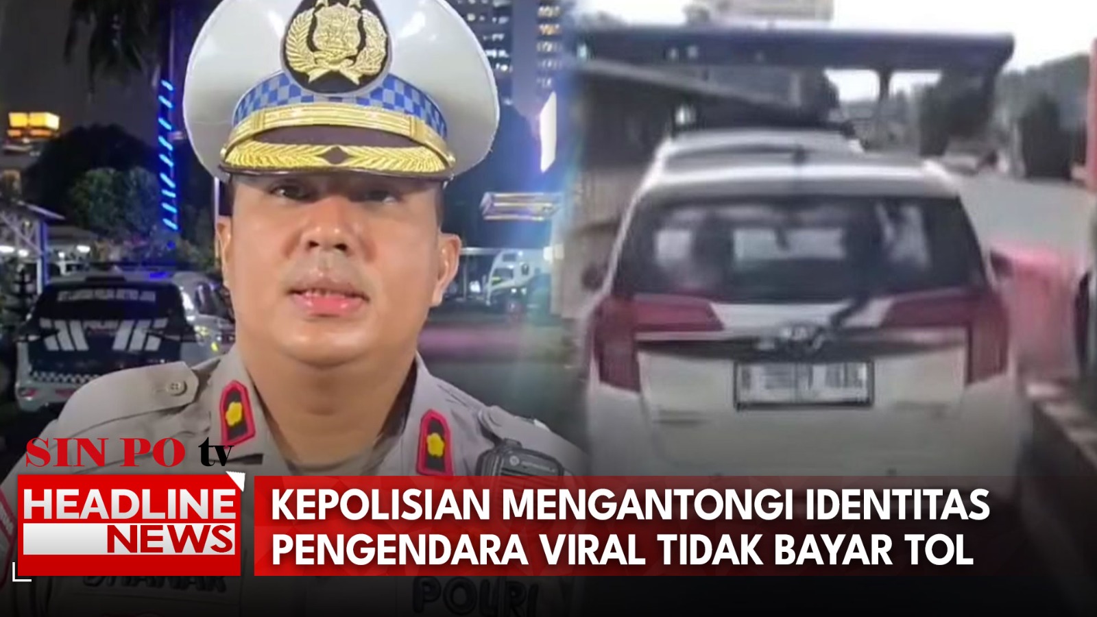 Kepolisian Mengantongi Identitas Pengendara Viral Tidak Bayar Tol