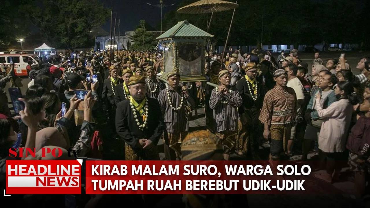Kirab Malam Suro, Warga Solo Tumpah Ruah Berebut Udik-Udik