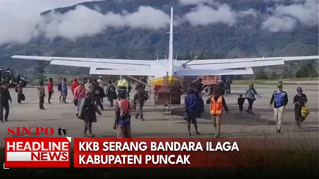 KKB Serang Bandara Ilaga Kabupaten Puncak
