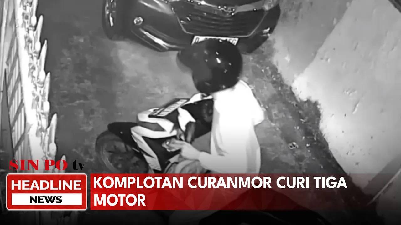 Komplotan Curanmor Curi Tiga Motor