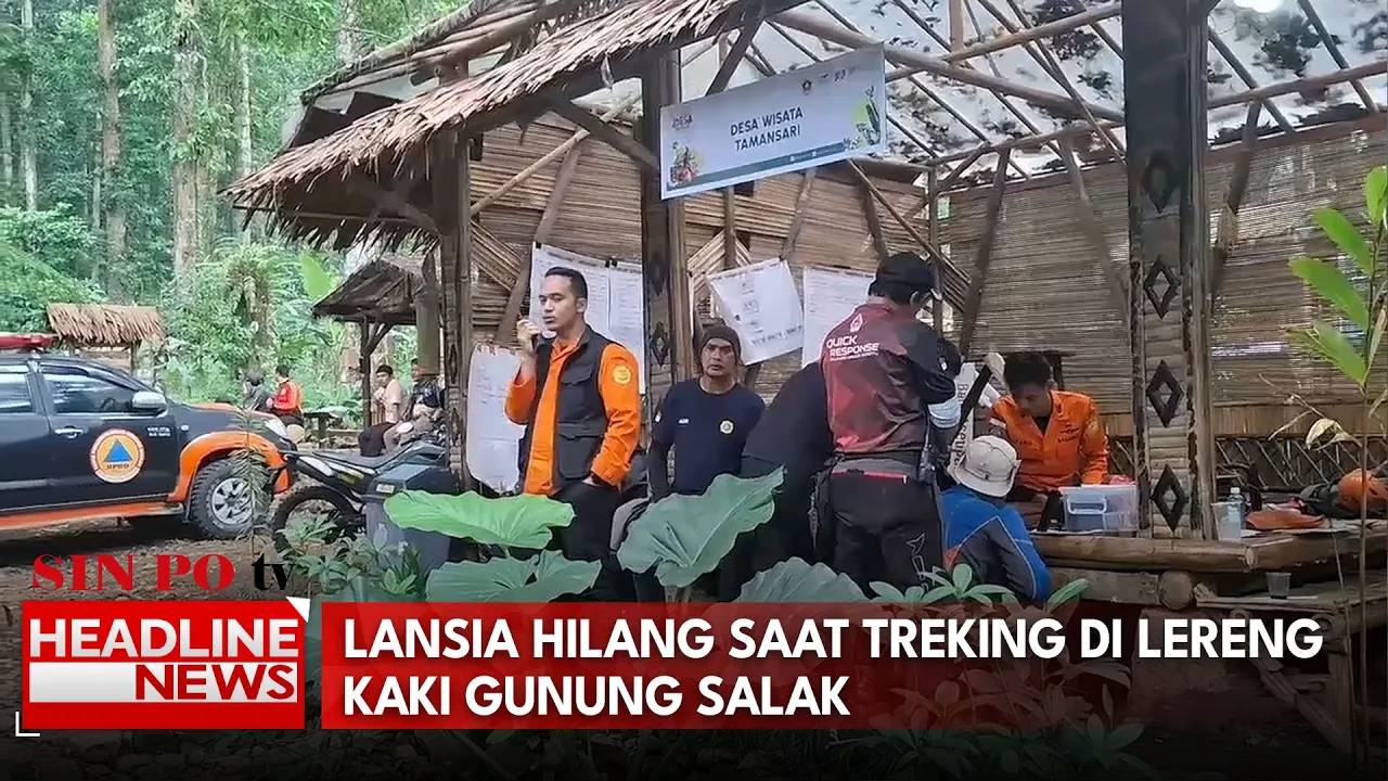 Lansia Hilang saat Treking di Lereng Kaki Gunung Salak