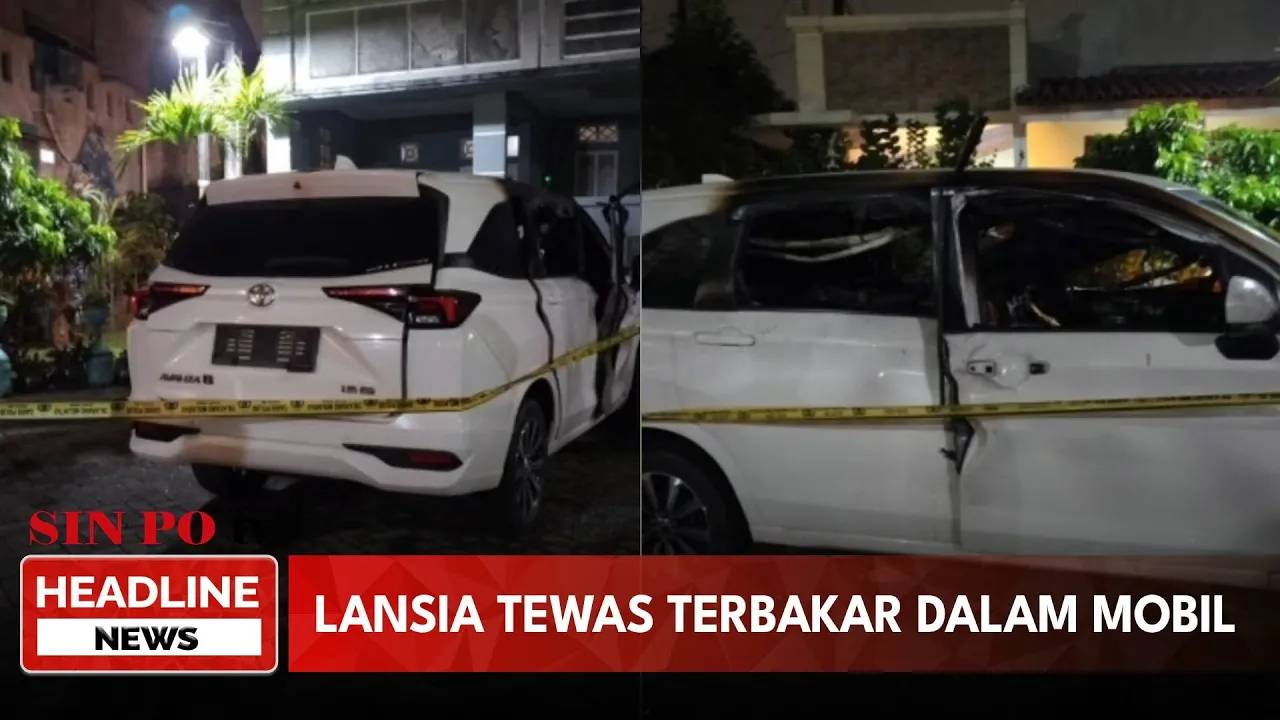 Lansia Tewas Terbakar Dalam Mobil