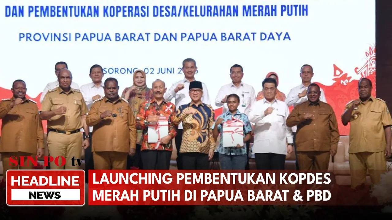 Launching Pembentukan Kopdes Merah Putih Di Papua Barat & PBD