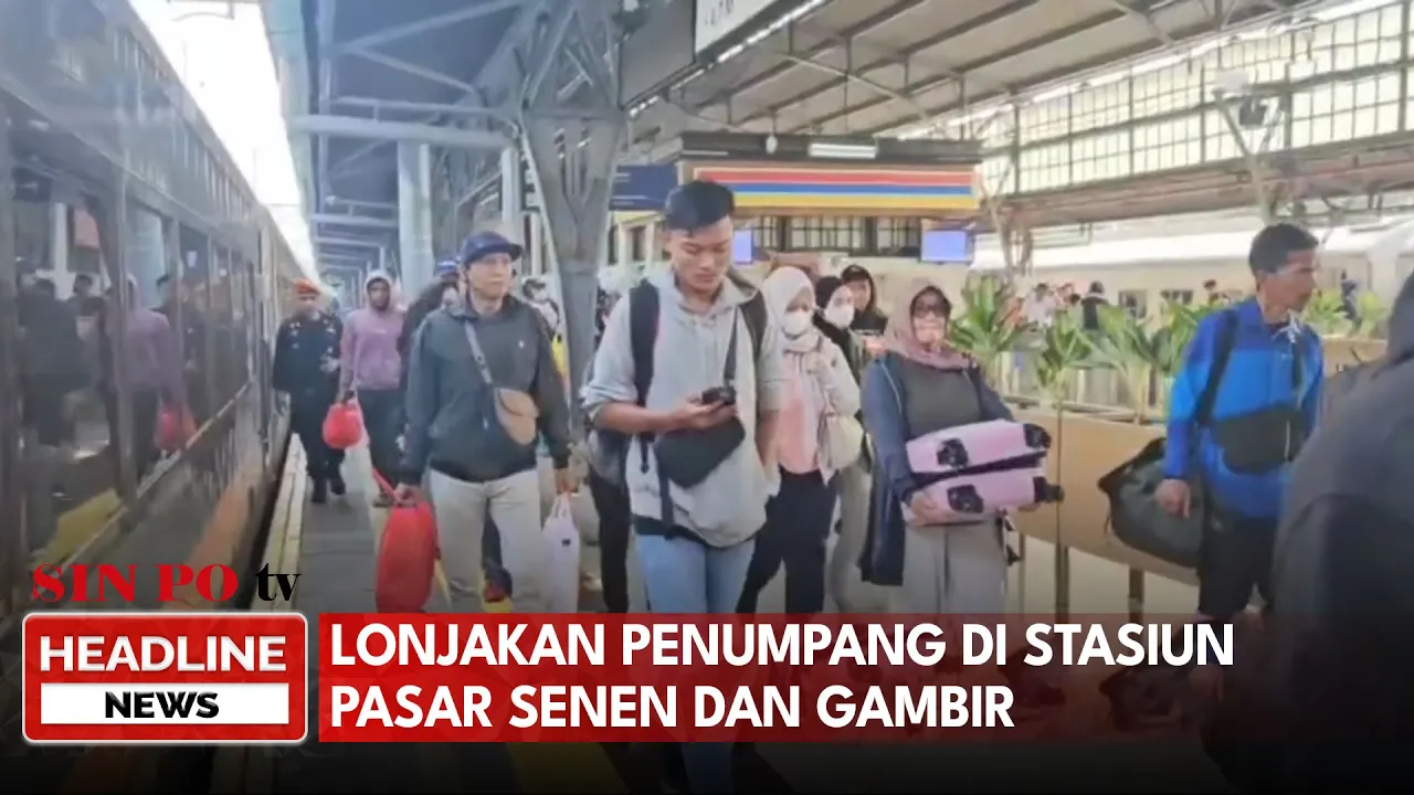 Libur Lebaran Iduladha, Lonjakan Penumpang di Stasiun Pasar Senen dan Gambir