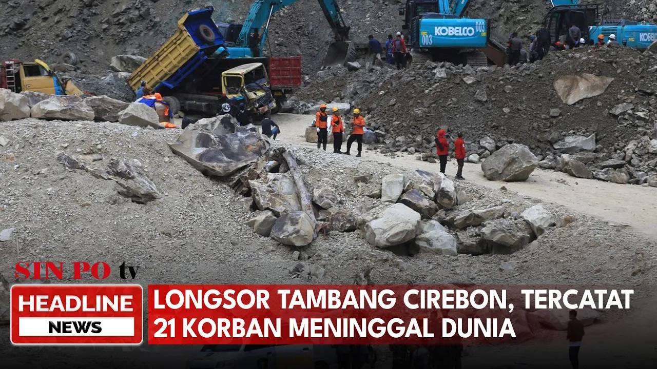 Longsor Tambang Cirebon, Tercatat 21 Korban Meninggal Dunia