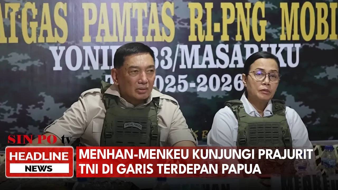 Menhan–Menkeu Kunjungi Prajurit TNI di Garis Terdepan Papua