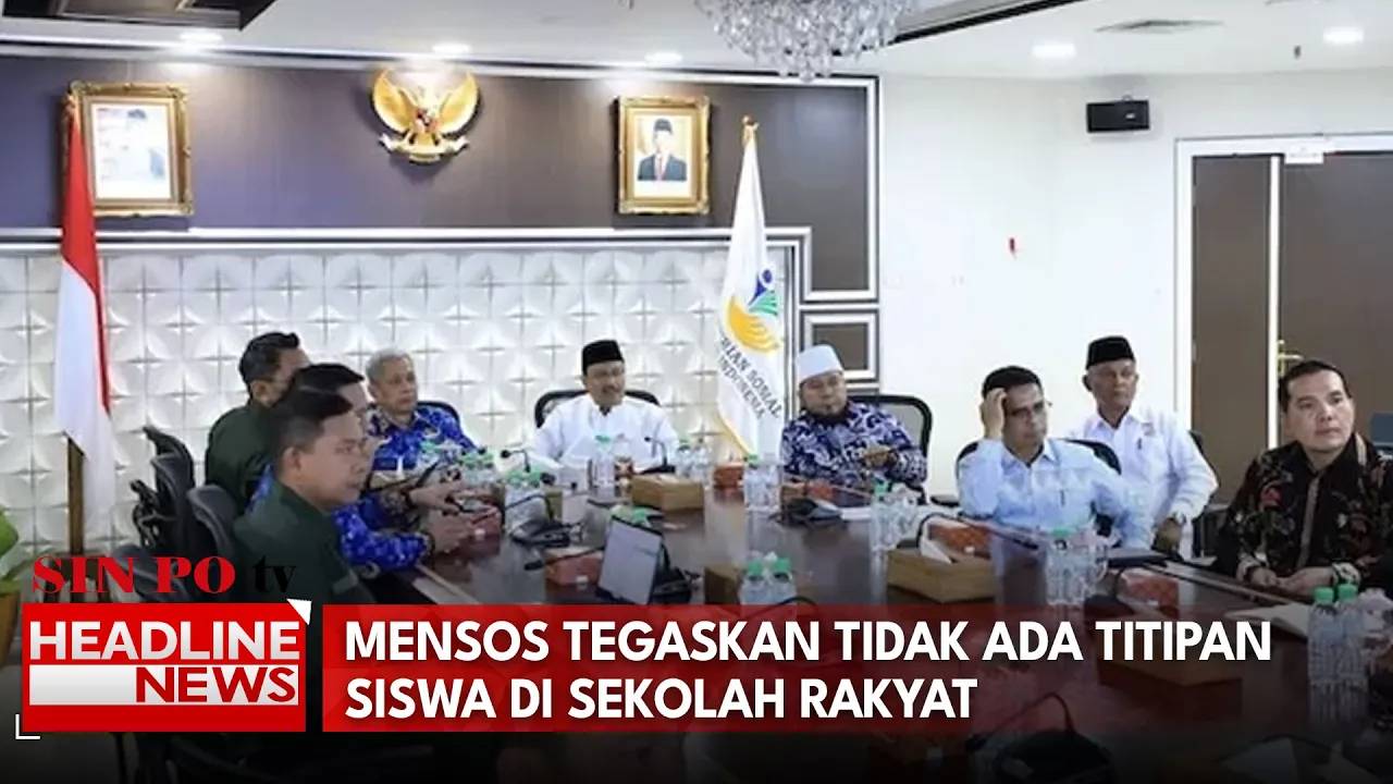Mensos Tegaskan Tidak Ada Titipan Siswa Di Sekolah Rakyat
