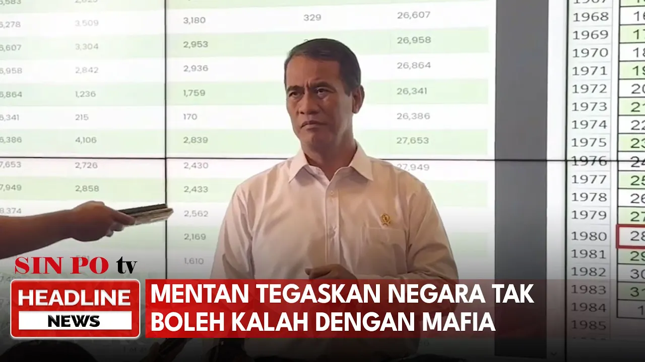 Mentan Tegaskan Negara Tak Boleh Kalah Dengan Mafia
