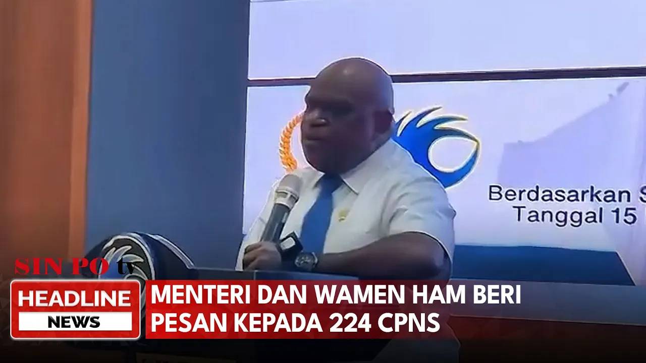 Menteri dan Wamen HAM Beri Pesan kepada 224 CPNS