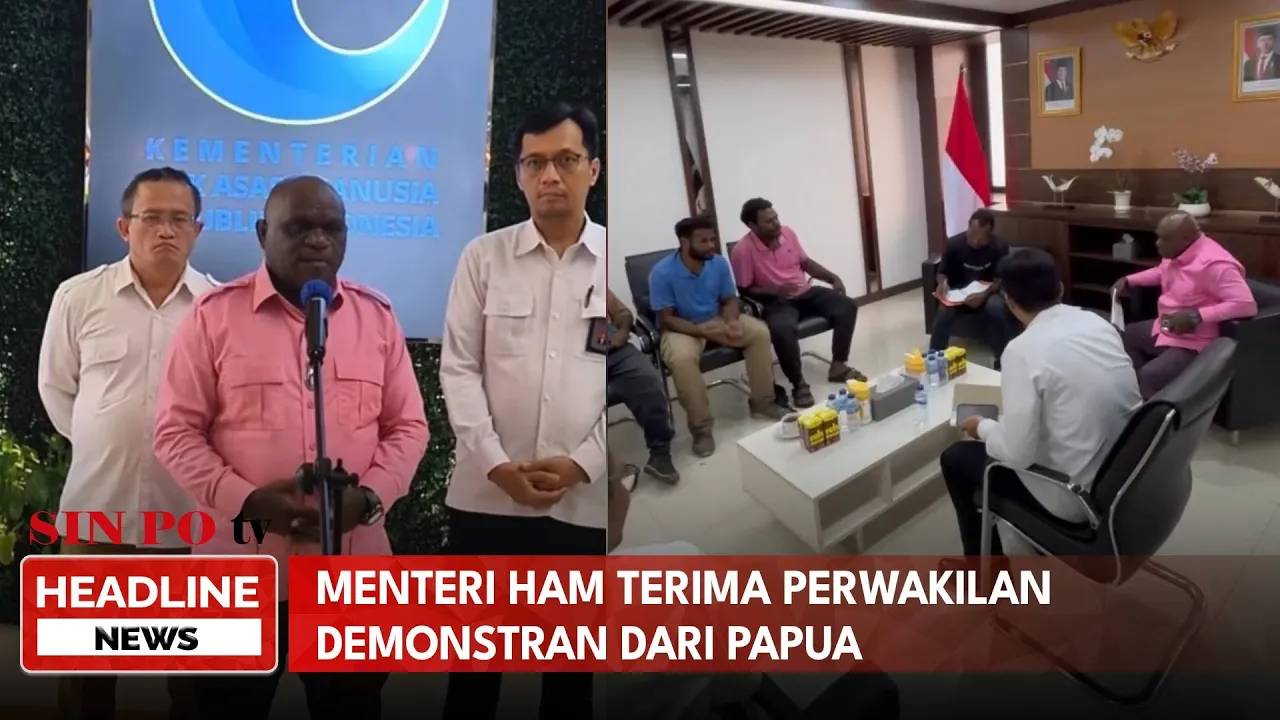 Menteri HAM Terima Perwakilan Demonstran Dari Papua