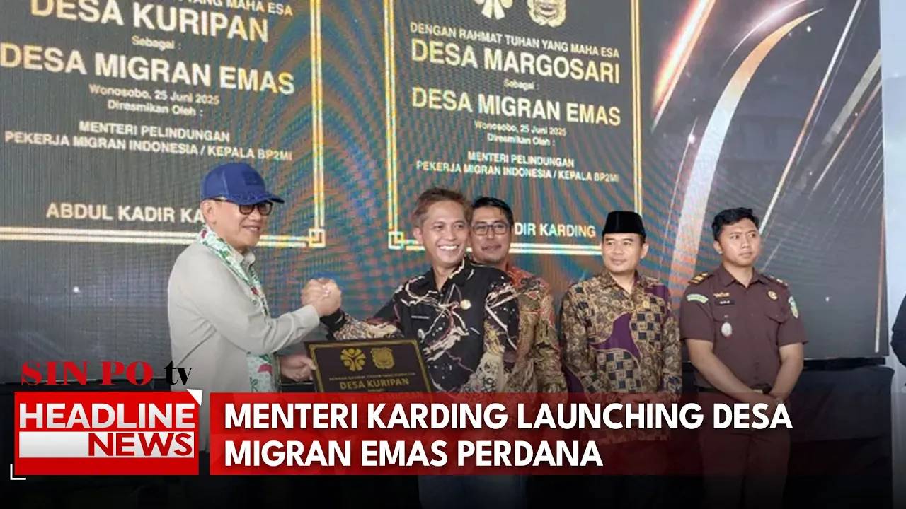 Menteri Karding Launching Desa Migran Emas Perdana