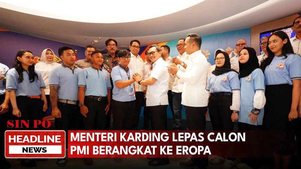 Menteri Karding Lepas Calon PMI Berangkat Ke Eropa