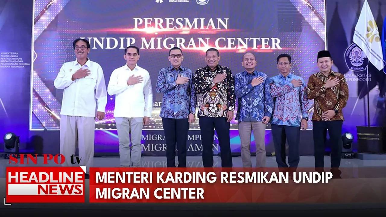Menteri Karding Resmikan Undip Migran Center
