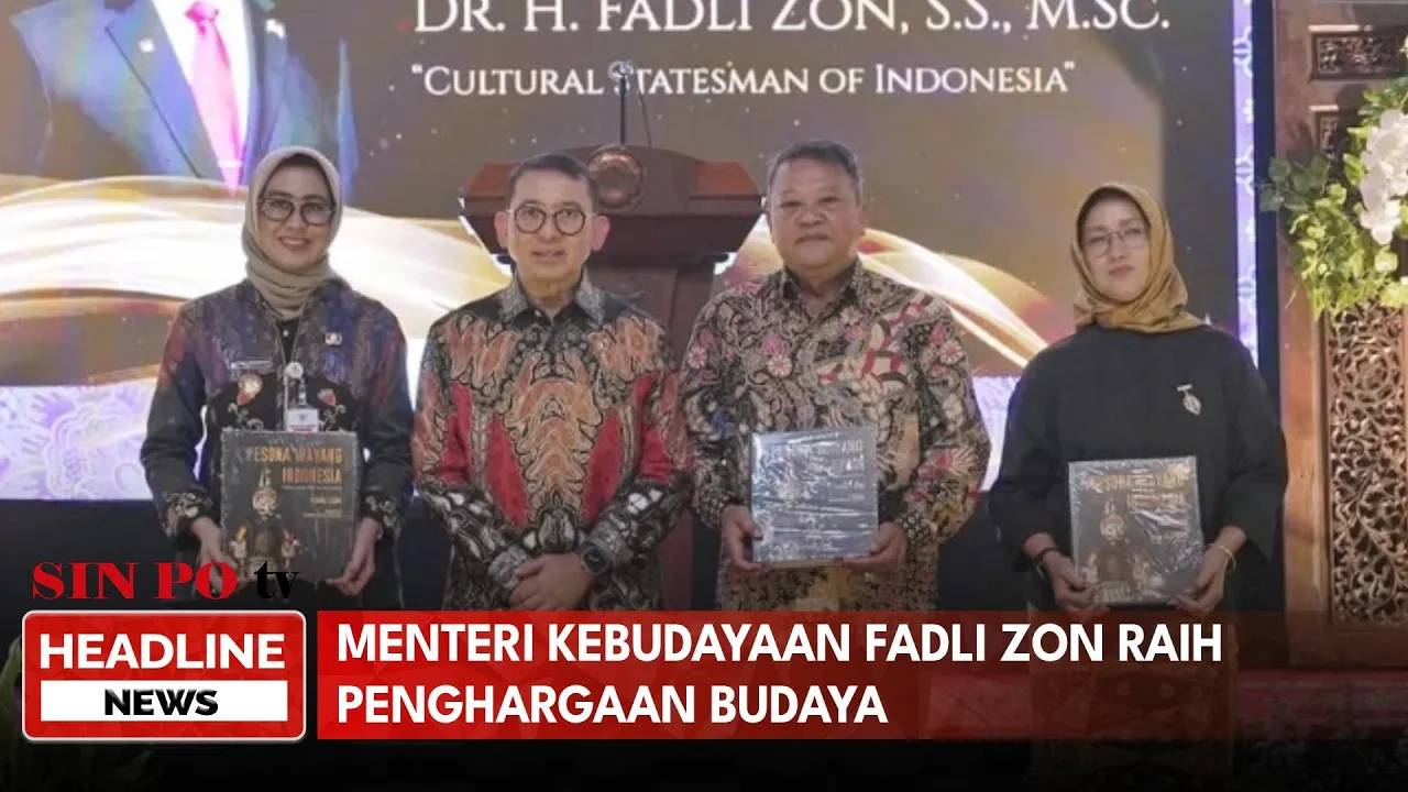 Menteri Kebudayaan Fadli Zon Raih Penghargaan Budaya