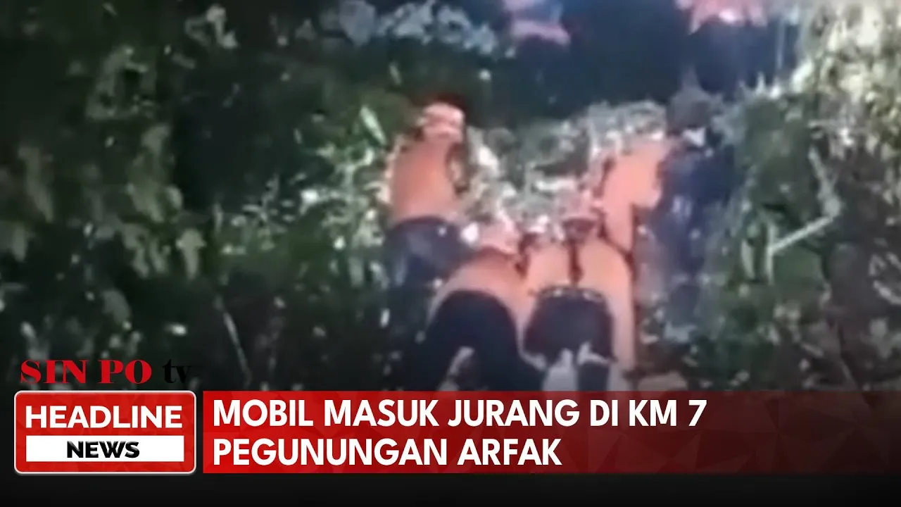Mobil Masuk Jurang di KM 7 Pegunungan Arfak