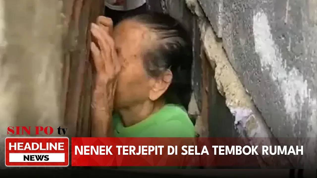 Nenek Terjepit Di Sela Tembok Rumah