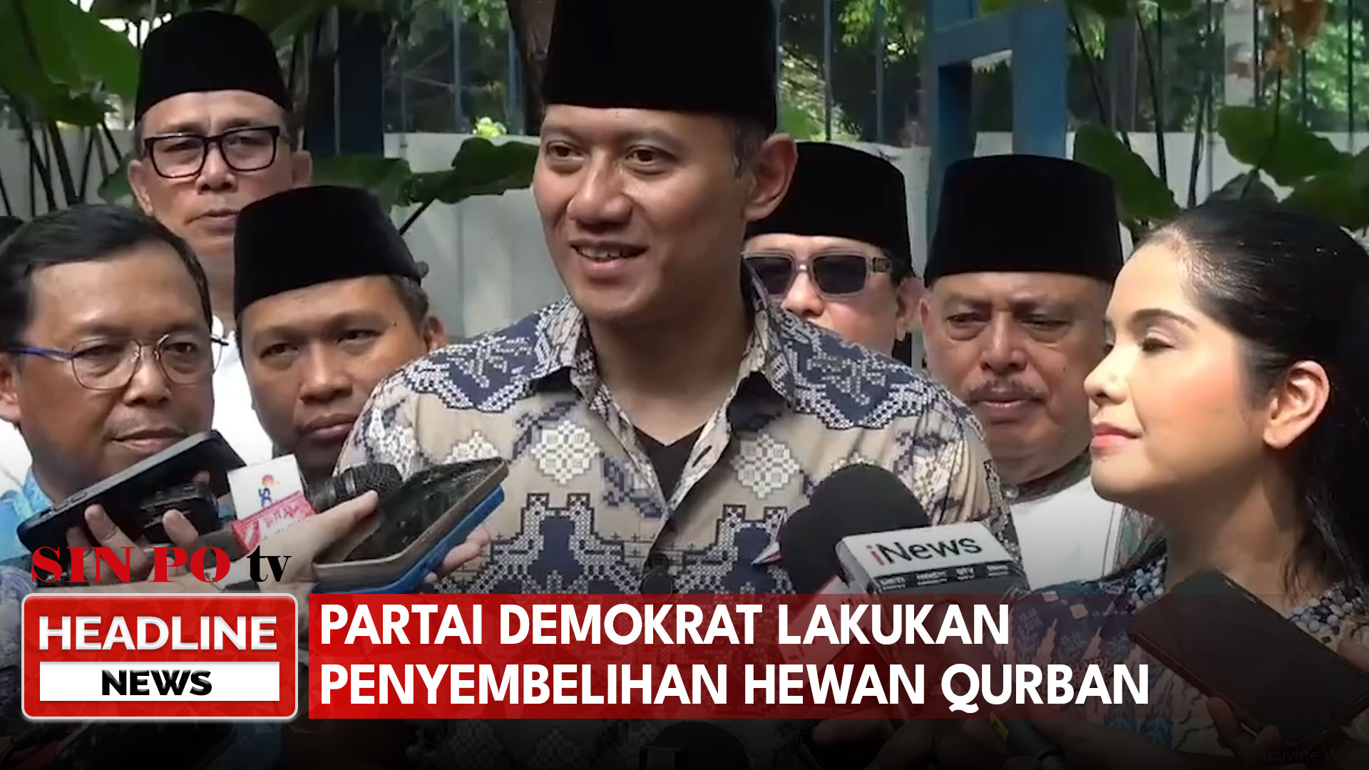 Partai Demokrat Lakukan Penyembelihan Hewan Qurban
