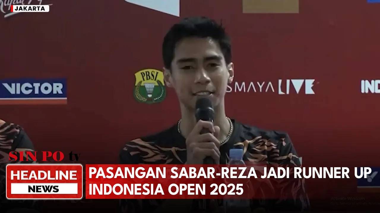 Pasangan Sabar/Reza Jadi Runner-up Indonesia Open 2025