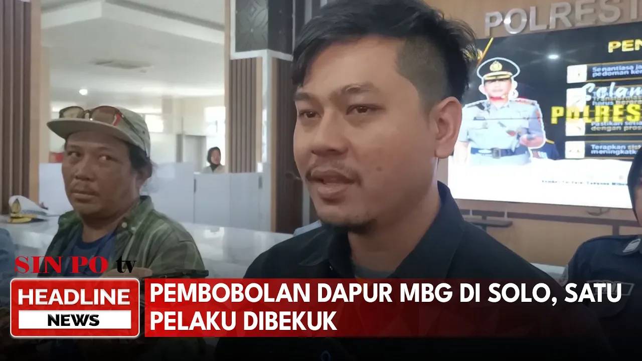 Pembobolan Dapur MBG di Solo, Satu Pelaku Dibekuk, Satu Lagi DPO