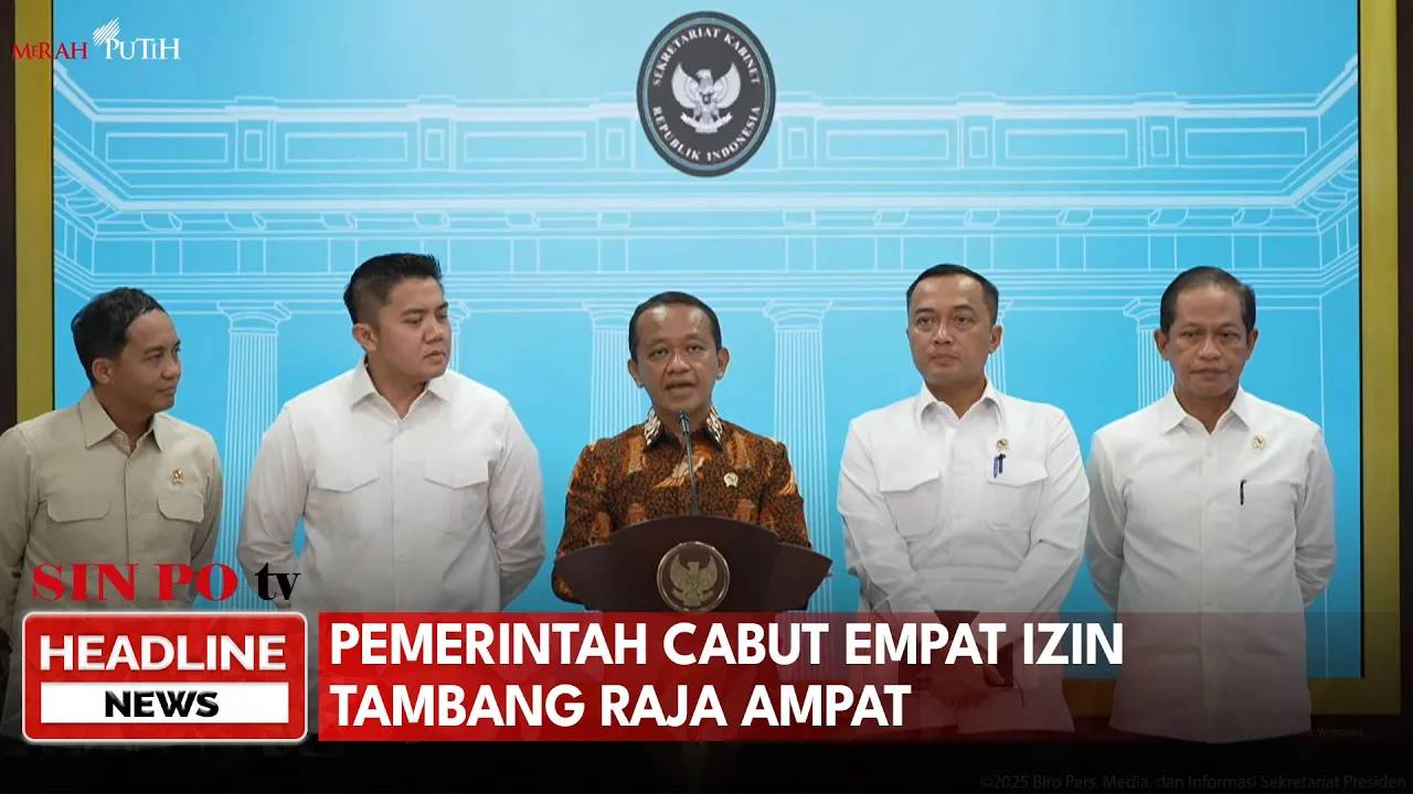 Pemerintah Cabut Empat Izin Tambang Raja Ampat