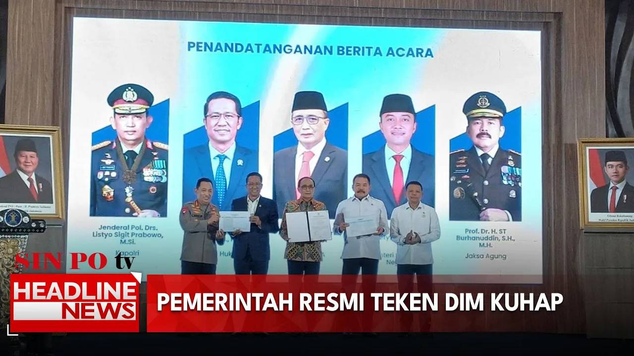 Pemerintah Resmi Teken DIM KUHAP