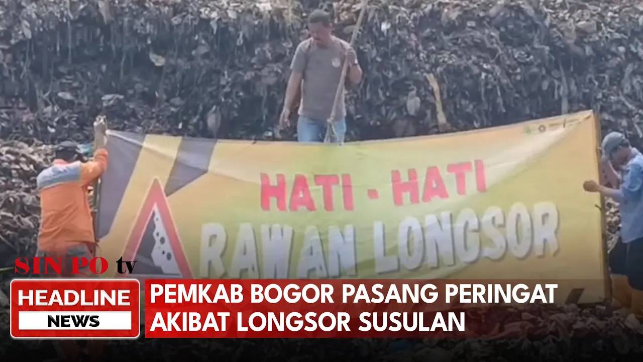 Pemkab Bogor Pasang Peringat Akibat Longsor Susulan