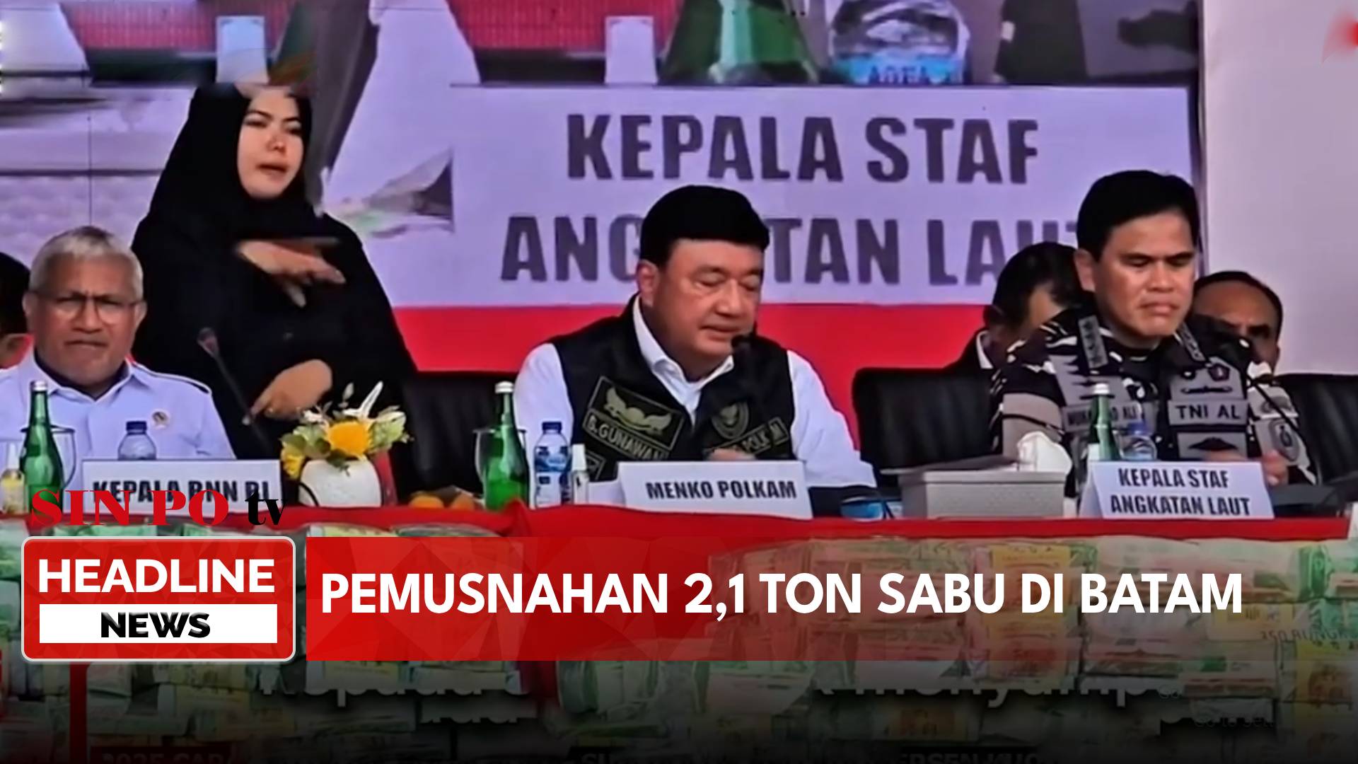 Pemusnahan 2,1 Ton Sabu di Batam