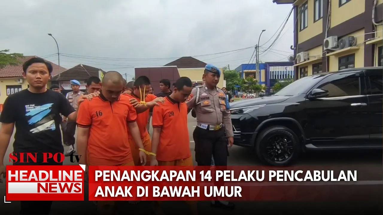 Penangkapan 14 Pelaku Pencabulan Anak di Bawah Umur