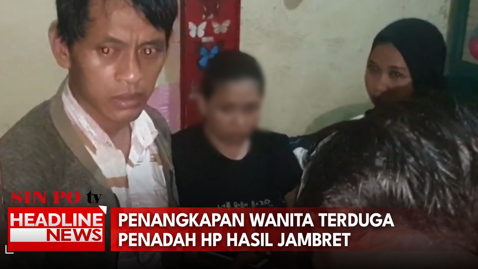 Penangkapan Wanita Terduga Penadah HP Hasil Jambret
