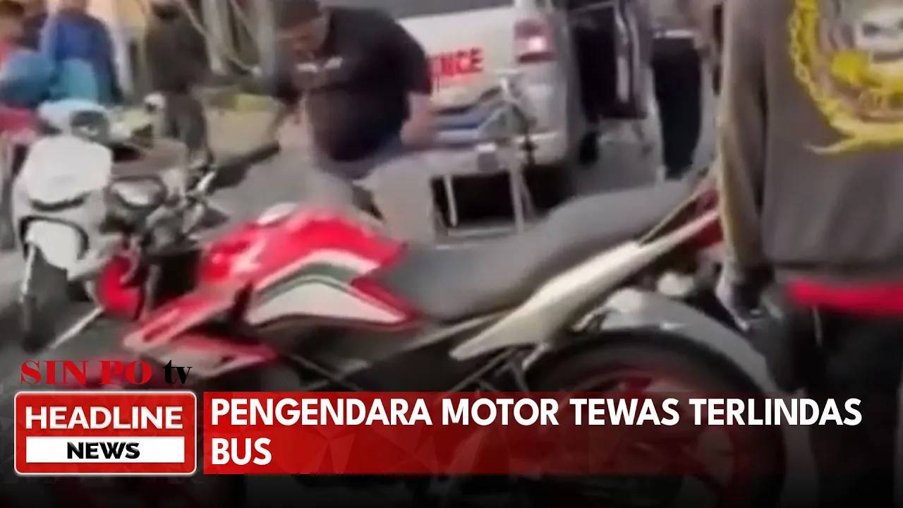 Pengendara Motor Tewas Terlindas Bus