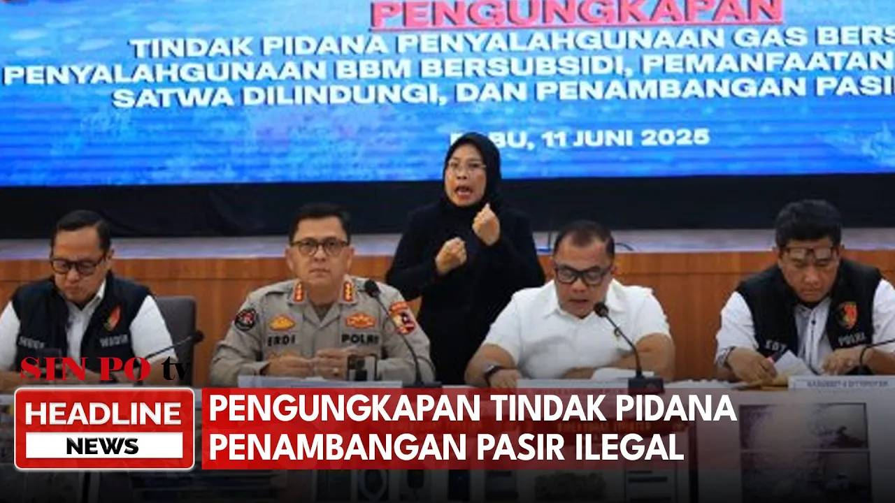 Pengungkapan Tindak Pidana Penambangan Pasir Ilegal