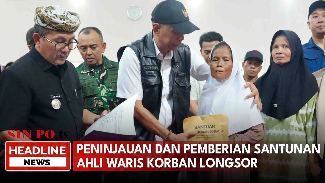 Peninjauan dan Pemberian Santunan Ahli Waris Korban Longsor