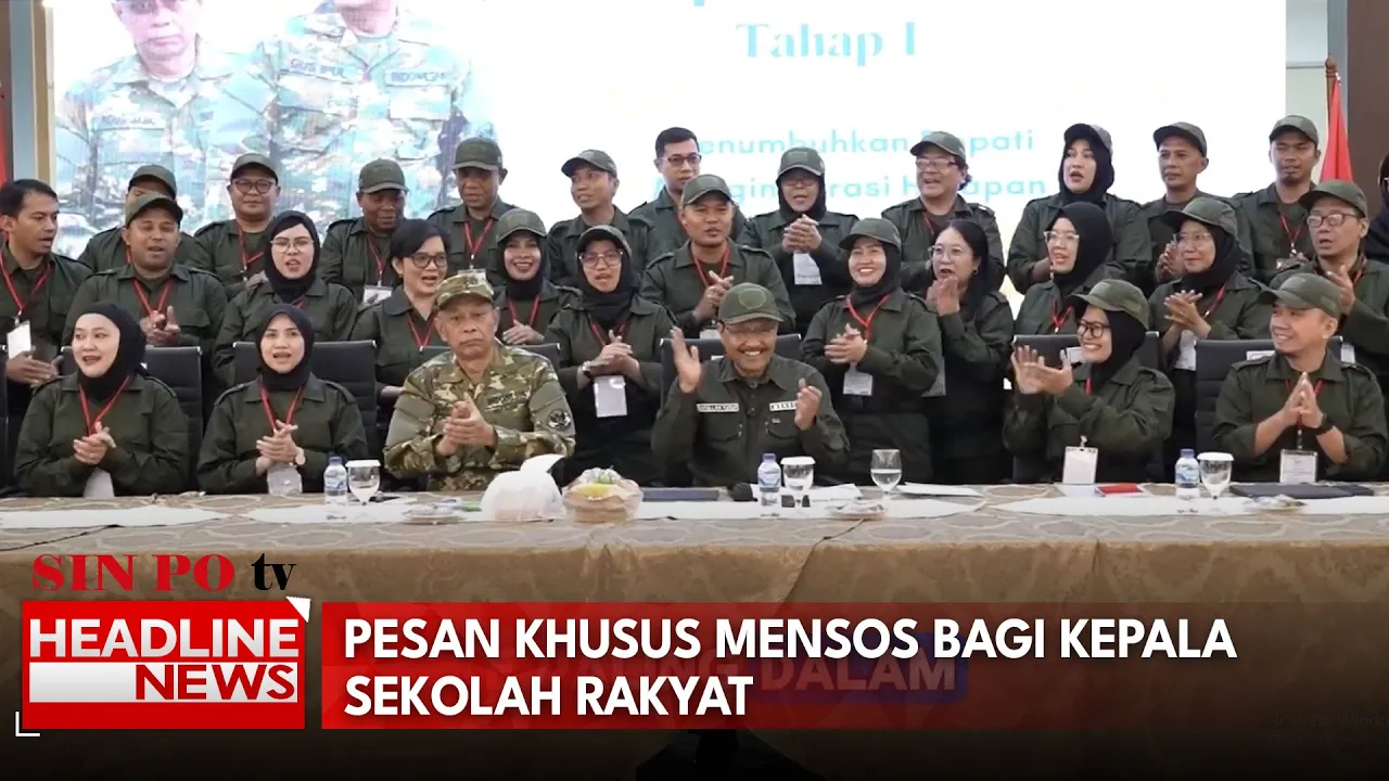 Pesan Khusus Mensos bagi Kepala Sekolah Rakyat