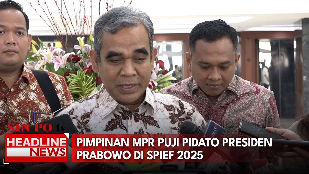 Pimpinan MPR Puji Pidato Presiden Prabowo di SPIEF 2025
